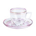 Чашки зі блюдцем скляні прозорі набір на 6 осіб Розовий HP571 (LG-2148787652) Чашки зі блюдцем скляні прозорі набір на 6 осіб Розовий HP571 (LG-2148787652)