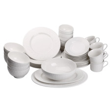 Столовий сервіз порцелянаовий на 6 персон 39 предметів білий HP-7-705 (LG-2394098769) Столовий сервіз порцелянаовий на 6 персон 39 предметів білий HP-7-705 (LG-2394098769)