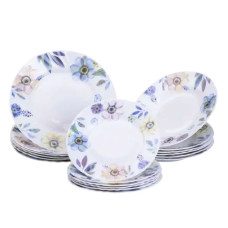 Столовий порцелянаовий сервіз на 6 персон 18 предметів Білий HP-7-717 (LG-2394098779) Столовий порцелянаовий сервіз на 6 персон 18 предметів Білий HP-7-717 (LG-2394098779)