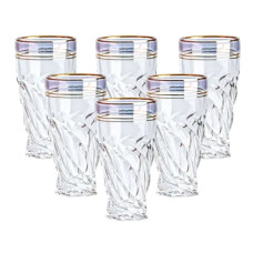 Скляні стакани набір із 6 штук по 250 мл синій HP567 (LG-2148787648)