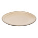Тарілка сервірувальна кругла порцелянова 22.5 см бежева HP23378 (LG-2183918571)