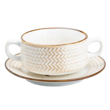 Тарілка для супу глибока 300 мл із блюдцем HP23388 (LG-2183918581)