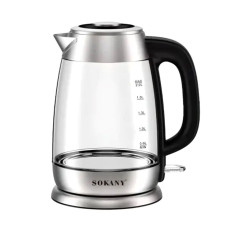 Електрочайник Sokany SK-SH-1069 Electric Kettle 2000W 2l прозорий чайник (LG-2084748752) Електрочайник Sokany SK-SH-1069 Electric Kettle 2000W 2l прозорий чайник (LG-2084748752)