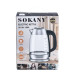 Електрочайник Sokany SK-SH-1069 Electric Kettle 2000W 2l прозорий чайник (LG-2084748752) Електрочайник Sokany SK-SH-1069 Electric Kettle 2000W 2l прозорий чайник (LG-2084748752)