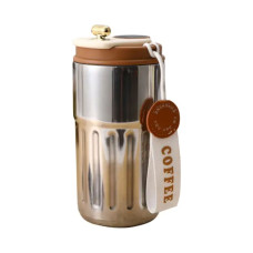 Термочашка Coffee з датчиком температури 500 мл коричнева HP-14-10BR (LG-2394098846)