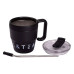 Термочашка Coffee & Tea з трубочкою чорна HP-14-23B (LG-2394098877)