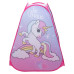 Намет дитячий 80×80×100 см ігровий намет для дівчаток вуличний з єдинорогом Рожевий HP-S-2ND (LG-HP-S-2ND)
