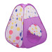 Намет дитячий 3 в 1 70×70×90 см ігровий намет з тунелем і басейном Фіолетовий HP-S-4NDV (LG-HP-S-4NDV)
