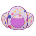 Намет дитячий 3 в 1 70×70×90 см ігровий намет з тунелем і басейном Фіолетовий HP-S-4NDV (LG-HP-S-4NDV)