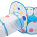 Намет дитячий 3 в 1 70×70×90 см ігровий намет з тунелем і басейном Блакитна HP-S-4NDBL (LG-HP-S-4NDBL)