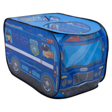 Дитячий ігровий намет «Поліцейська машина» 110×70×66 см намет для хлопчика Синій HP-S-5NDBL (LG-HP-S-5NDBL)