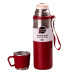 Термос з чашкою та ремінцем 600 мл з металевою колбою Червоний HPGM80155R (LG-2031814168)