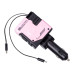 Автомобільний зарядний пристрій MECHA з висувними кабелями та портами USB/Type-C Рожевий HP-A1P (LG-HP-A1P)