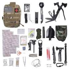 Туристичний набір інструментів для виживання 21х15х12 см похідний набір з аптечкою і лопатою Lugi HP-D-5 (LG-HP-D-5) Туристичний набір інструментів для виживання 21х15х12 см похідний набір з аптечкою і лопатою Lugi HP-D-5 (LG-HP-D-5)