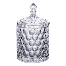 Цукерниця з кришкою Ø7.5 см ваза цукорниця кругла скляна HP-4-103 (LG-HP-4-103)