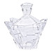 Цукорниця з кришкою 10×10×12 см ваза цукорниця квадратна скляна HP-4-118 (LG-HP-4-118)