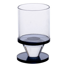 Підсвічник скляний 6×10 см на одну свічку підсвічник келих на ніжці декоративний Сірий HP-4-19S (LG-HP-4-19S) Підсвічник скляний 6×10 см на одну свічку підсвічник келих на ніжці декоративний Сірий HP-4-19S (LG-HP-4-19S)