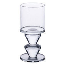 Підсвічник скляний 6×13.3 см на одну свічку підсвічник келих на ніжці декоративний прозорий HP-4-28M (LG-HP-4-28M) Підсвічник скляний 6×13.3 см на одну свічку підсвічник келих на ніжці декоративний прозорий HP-4-28M (LG-HP-4-28M)