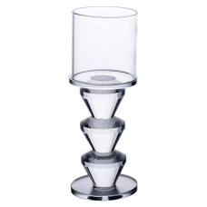 Підсвічник скляний 6×16.5 см на одну свічку підсвічник келих на ніжці декоративний прозорий HP-4-29L (LG-HP-4-29L) Підсвічник скляний 6×16.5 см на одну свічку підсвічник келих на ніжці декоративний прозорий HP-4-29L (LG-HP-4-29L)