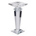 Підсвічник скляний на високій ніжці 9.5×9.5×22.5 см декоративний прозорий HP-4-53M (LG-HP-4-53M)