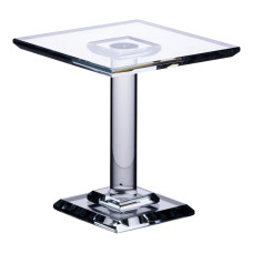 Тортівниця скляна на ніжці 12×12×13 см кругла стійка для торта, капкейків HP-4-70S (LG-HP-4-70S)