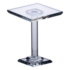 Тортівниця скляна на ніжці 12×12×18 см кругла стійка для торта, капкейків HP-4-71M (LG-HP-4-71M)