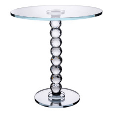 Тортівниця скляна на ніжці 30×32 см см підставка для торта, капкейків прозора HP-4-81L (LG-HP-4-81L)