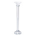 Підсвічник скляний на тонкій ніжці 9×39 см прозорий декоративний підсвічник на стіл HP-4-9L (LG-HP-4-9L)