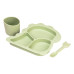 Дитячий набір силіконового посуду 3 предмети зелений HP34545G (LG-2183953909) Дитячий набір силіконового посуду 3 предмети зелений HP34545G (LG-2183953909)
