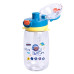 Пляшка для води дитяча 550 мл з ремінцем і трубочкою для спорту та школи 20 см Синя HP-14-45BL (LG-HP-14-45BL)