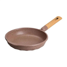 Алюмінієва сковорода 1,8 л, мармурове антипригарне покриття, Ø 24 см, товсте дно, кавовий MGC (LG-2358506291)