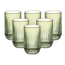 Набір склянок 6 штук 450 мл скляні зелений HP4146 (LG-2148787572)