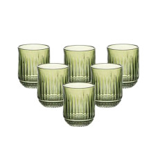 Набір склянок 6 штук по 250 мл скляні зелений HP4147 (LG-2148787573)