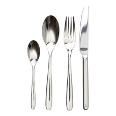Набор столовых приборов на 6 персон 24 предмета столовый набор приборов Серебристый HP-20-23