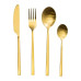Набор столовых приборов на 6 персон 24 предмета столовый набор приборов Золотистый HP-20-25