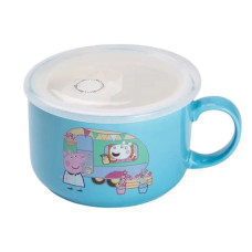 Миска для локшини порцелянова 770 мл із герметичною кришкою, блакитна HP-15-15 (LG-2350684555) Миска для локшини порцелянова 770 мл із герметичною кришкою, блакитна HP-15-15 (LG-2350684555)