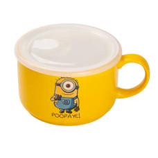 Миска порцелянова з пластиковою кришкою, 900 мл, для супу та локшини HP-15-18BM (LG-2350684630) Миска порцелянова з пластиковою кришкою, 900 мл, для супу та локшини HP-15-18BM (LG-2350684630)