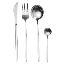 Набор столовых приборов 24 предмета набор ложек вилок и ножей на 6 персон Серебристый HP-20-42 Набор столовых приборов 24 предмета набор ложек вилок и ножей на 6 персон Серебристый HP-20-42