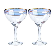 Набір келихів для коктейлів 2 штуки по 290 мл, сині HP545 (LG-2148787627)