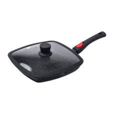 Алюмінієва сковорода-гриль 25 см із скляною кришкою HP33545 (LG-HP33545)