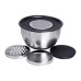Набір мисок з нержавіючої сталі з кришками і терками салатники з нержавійки 3 штуки 2.5 л/2 л/1.5 л LG-02/3PCS (LG-LG-02/3PCS)