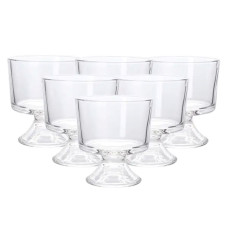 Набір креманок із товстого скла 6 штук по 310 мл прозорий HP560 (LG-2148787642) Набір креманок із товстого скла 6 штук по 310 мл прозорий HP560 (LG-2148787642)