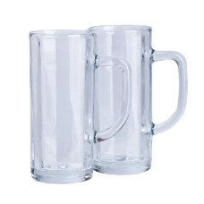 Набір пивних кухлів 2 штуки по 500 мл скляні прозорі HP576 (LG-2148787657) Набір пивних кухлів 2 штуки по 500 мл скляні прозорі HP576 (LG-2148787657)