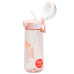 Пляшка для води 620 мл з трубочкою Рожева HP17300P (LG-2183918510)