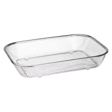 Сито-корзина для мытья овощей и фруктов 37.5х27.5х6.8 см дуршлаг из нержавеющей стали HP-19-23-L