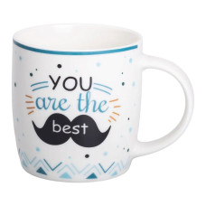 Чашка фарфоровая с надписями 450 (мл) You are the best RX-N240278YB Чашка фарфоровая с надписями 450 (мл) You are the best RX-N240278YB
