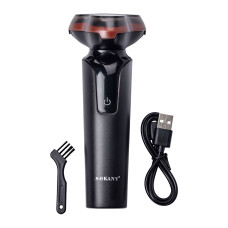 Электробритва 5 Вт 800 mAh бритва электрическая беспроводная с тремя бритвенными головками Sokany SK-16038R
