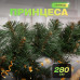 Штучна гірлянда Хвоя 2.8 м зелена, новорічна гірлянда реалістична Преміум KOS-HVO128 (LG-KOS-HVO128)
