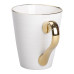 Кружка фарфоровая с золотым ободком и позолоченной ручкой 320 (мл) Белая RX-N240624W Кружка фарфоровая с золотым ободком и позолоченной ручкой 320 (мл) Белая RX-N240624W
