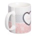 Чашка фарфоровая 400 (мл) чашка для кофе и чая з надписью и сердцем Lugi RX-N240143PKV